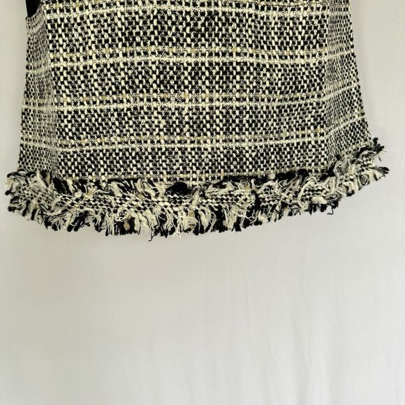 Endless Rose Whitney Tweed Chanel Style Dress Black And White Stripe Women’s S - Picture 4 of 10